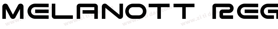 Melanott Regular字体转换